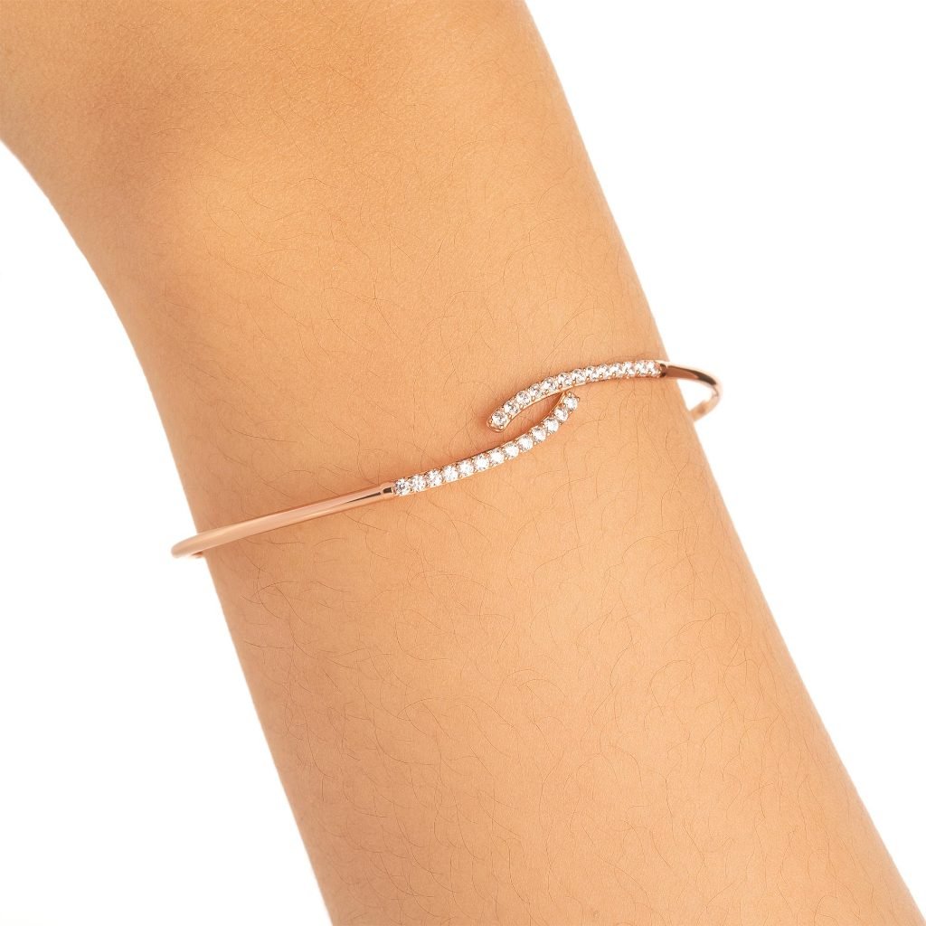 Gelang Emas 7k - Aila Gold Bangle - Adorn 03 Collection - Juene Jewelry - Juene