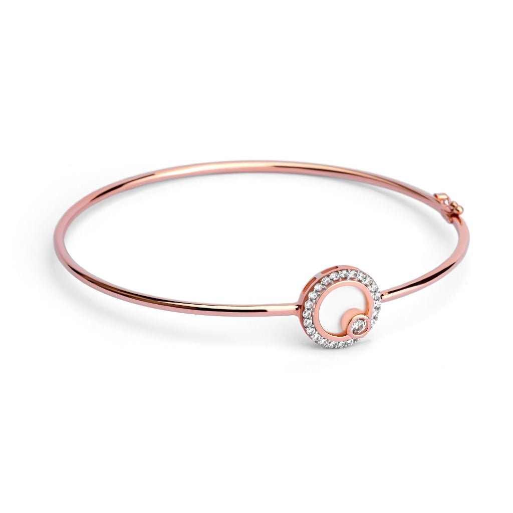 Gelang Emas 7k - Alina Gold Bangle - Mother of Pearl Collection - Juene Jewelry - Juene