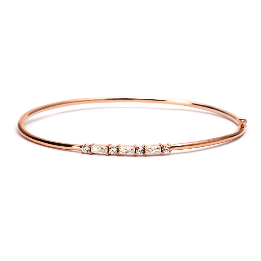 Gelang Emas 7k - Aria Gold Bangle - Quadra Collection - Juene Jewelry