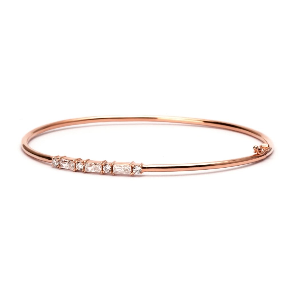 Gelang Emas 7k - Aria Gold Bangle - Quadra Collection - Juene Jewelry