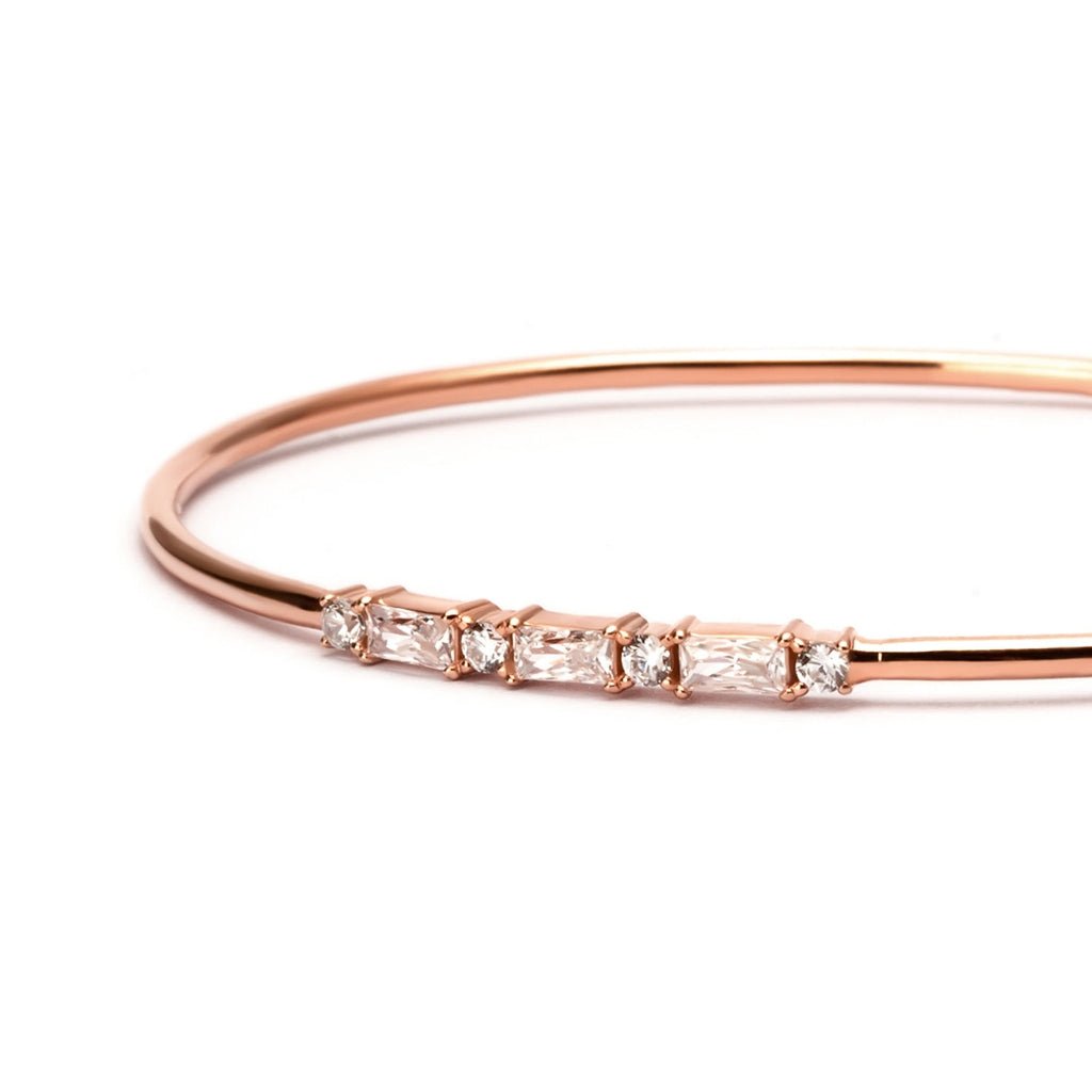 Gelang Emas 7k - Aria Gold Bangle - Quadra Collection - Juene Jewelry