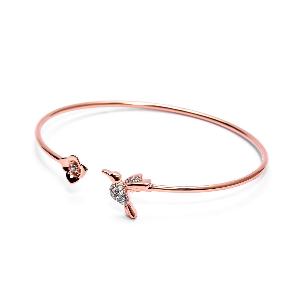Gelang Emas 7k - Birdy Gold Bangle - Garden Collection - Juene Jewelry - Juene