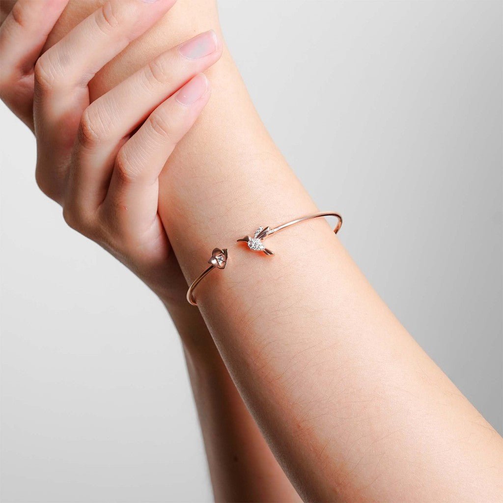 Gelang Emas 7k - Birdy Gold Bangle - Garden Collection - Juene Jewelry - Juene