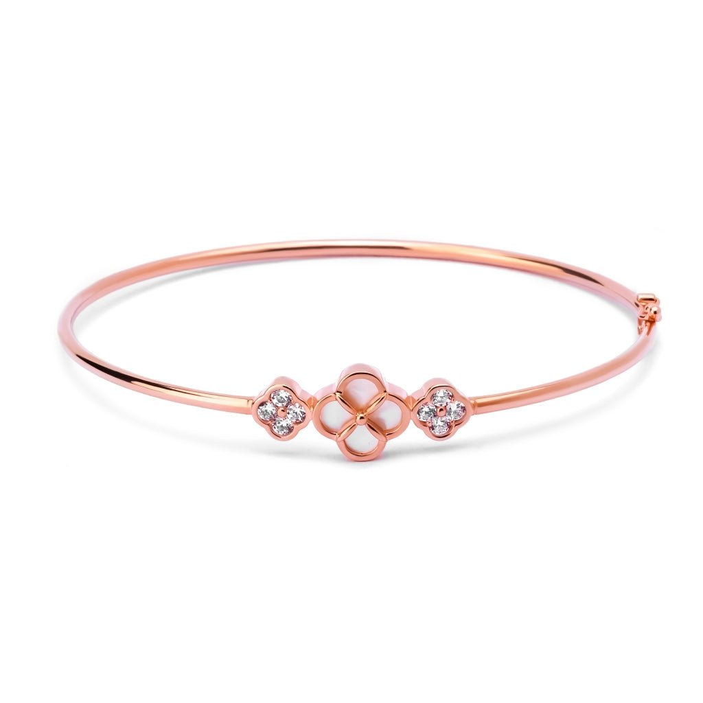 Gelang Emas 7k - Calla Gold Bangle - Mother of Pearl Collection - Juene Jewelry - Juene