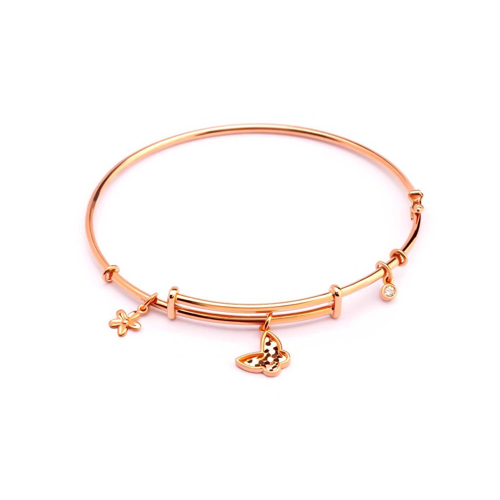 Gelang Emas 7k - Carla Gold Bangle - Adorn Collection - Juene Jewelry - Juene