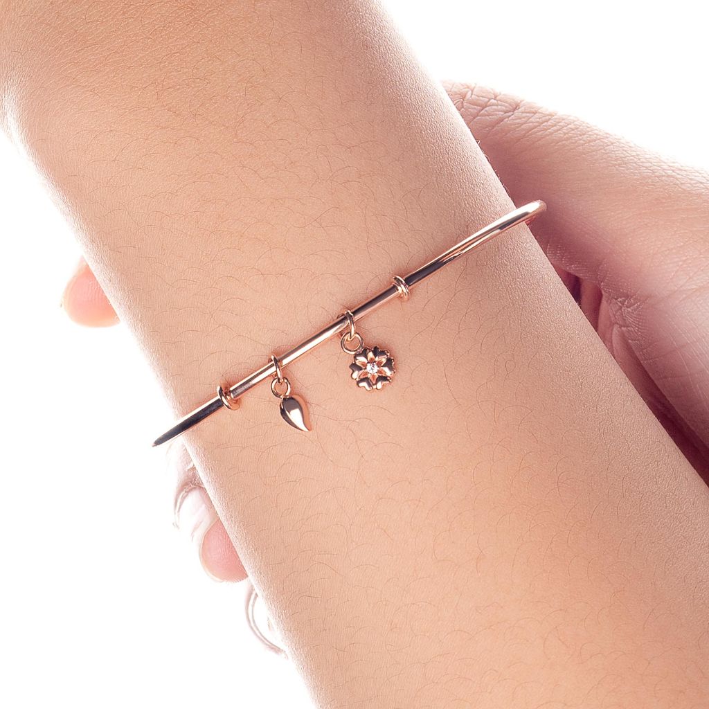 Gelang Emas 7k - Elia Gold Bangle - Huda Collection - Juene Jewelry - Juene