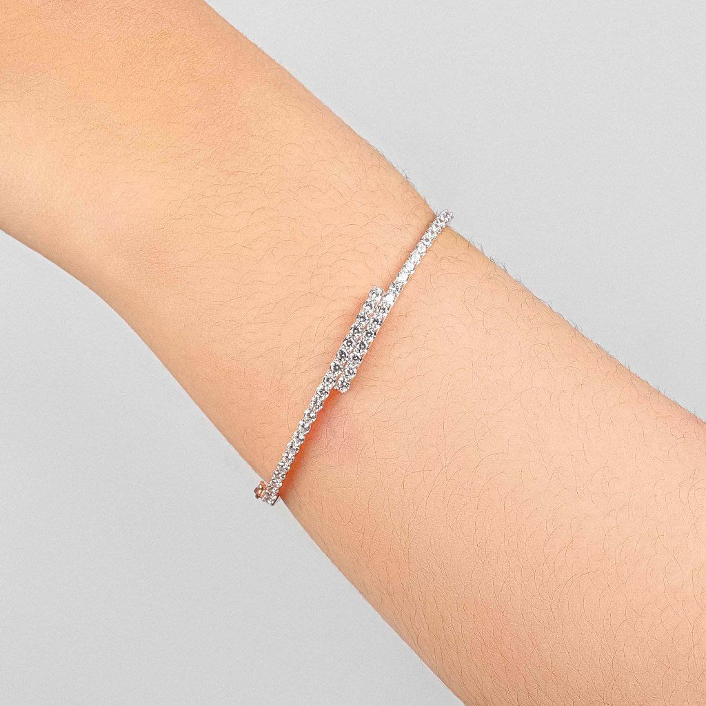 Gelang Emas 7k - Harper Gold Bangle - Dazzling Collection - Juene Jewelry - Juene