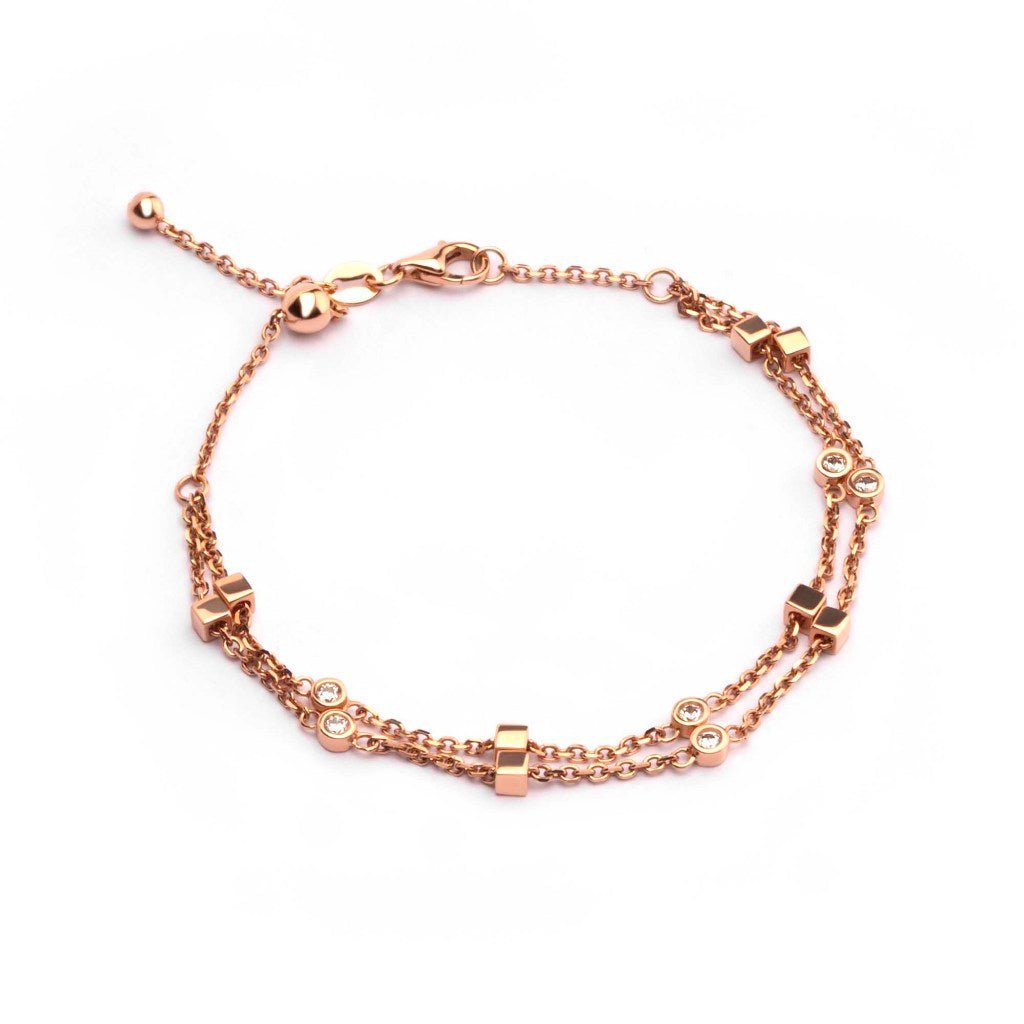 Gelang Emas 7k - Kika Gold Bracelet - Adorn 03 Collection - Juene Jewelry - Juene