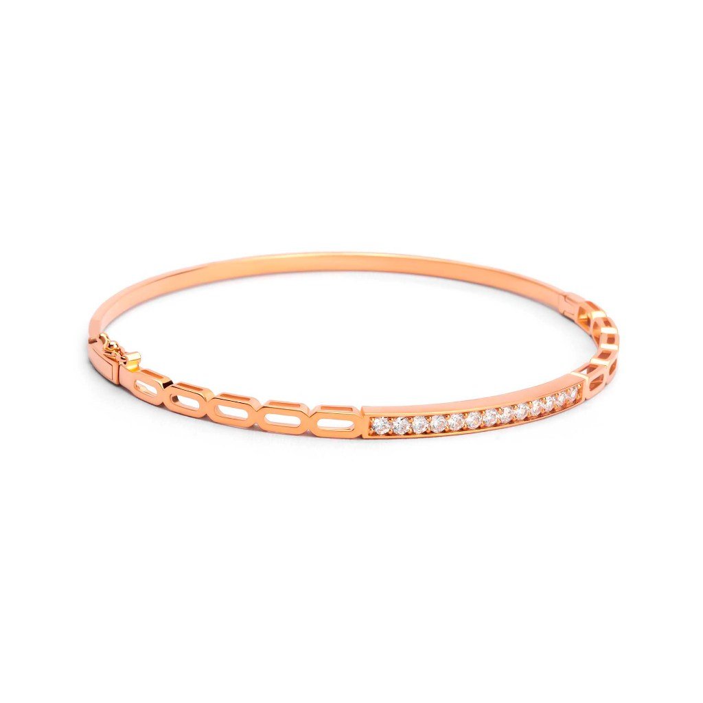 Gelang Emas 7k - Lexi Gold Bangle - Alaina Collection - Juene Jewelry - Juene