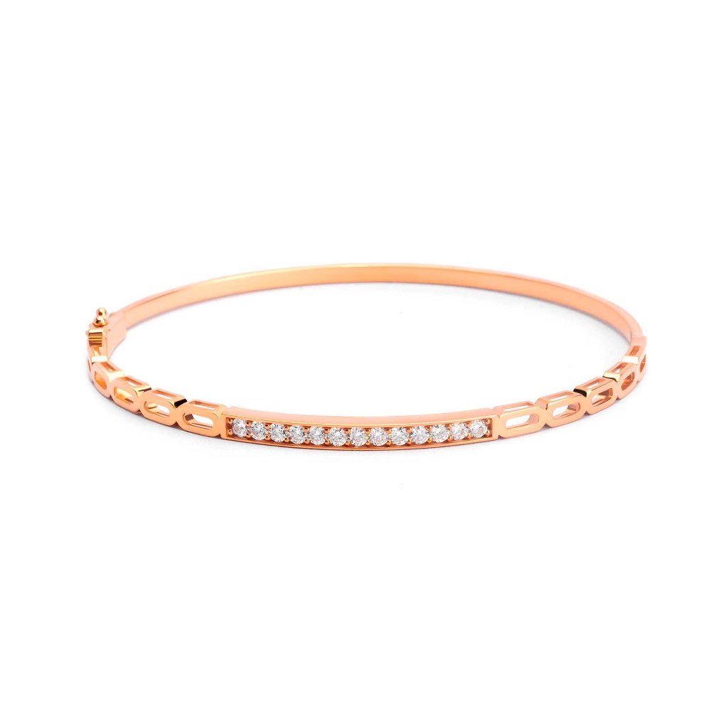 Gelang Emas 7k - Lexi Gold Bangle - Alaina Collection - Juene Jewelry - Juene