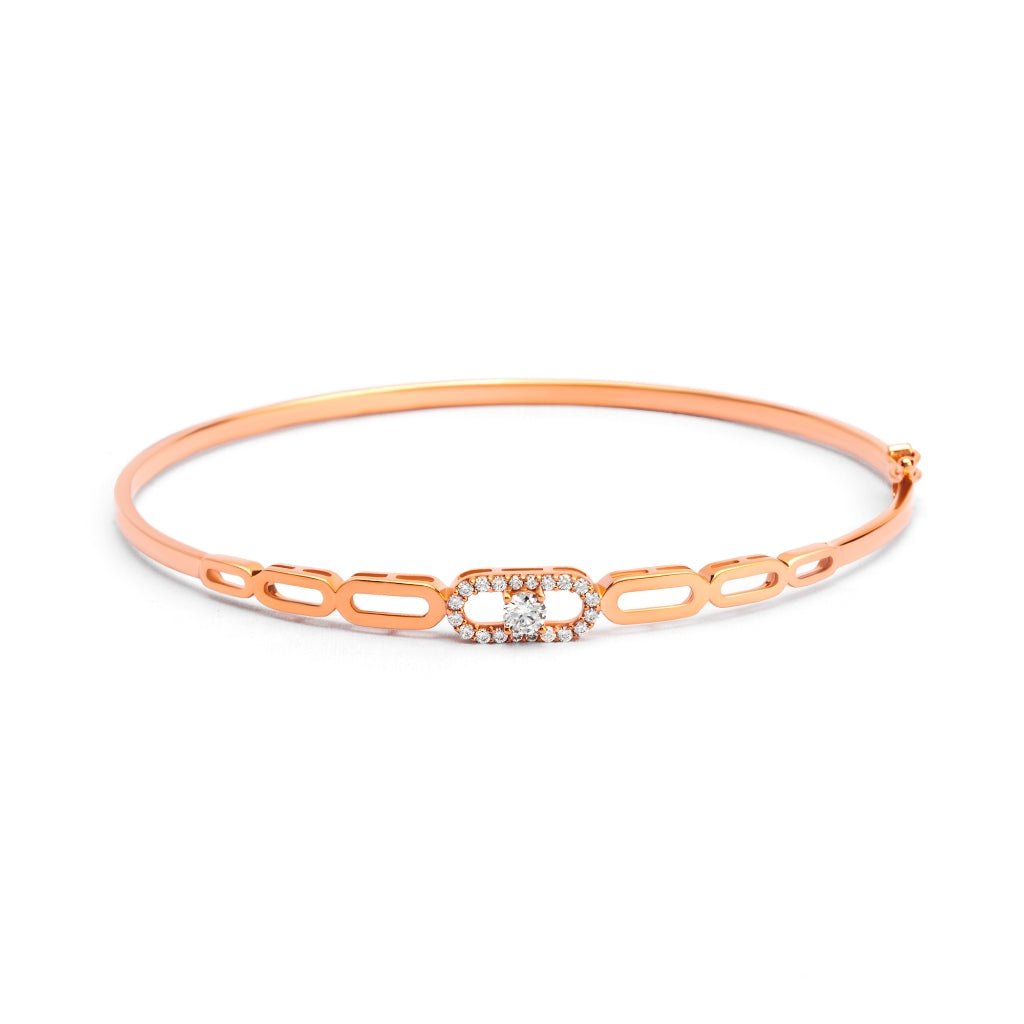 Gelang Emas 7k - Link Gold Bangle - Alaina Collection - Juene Jewelry - Juene
