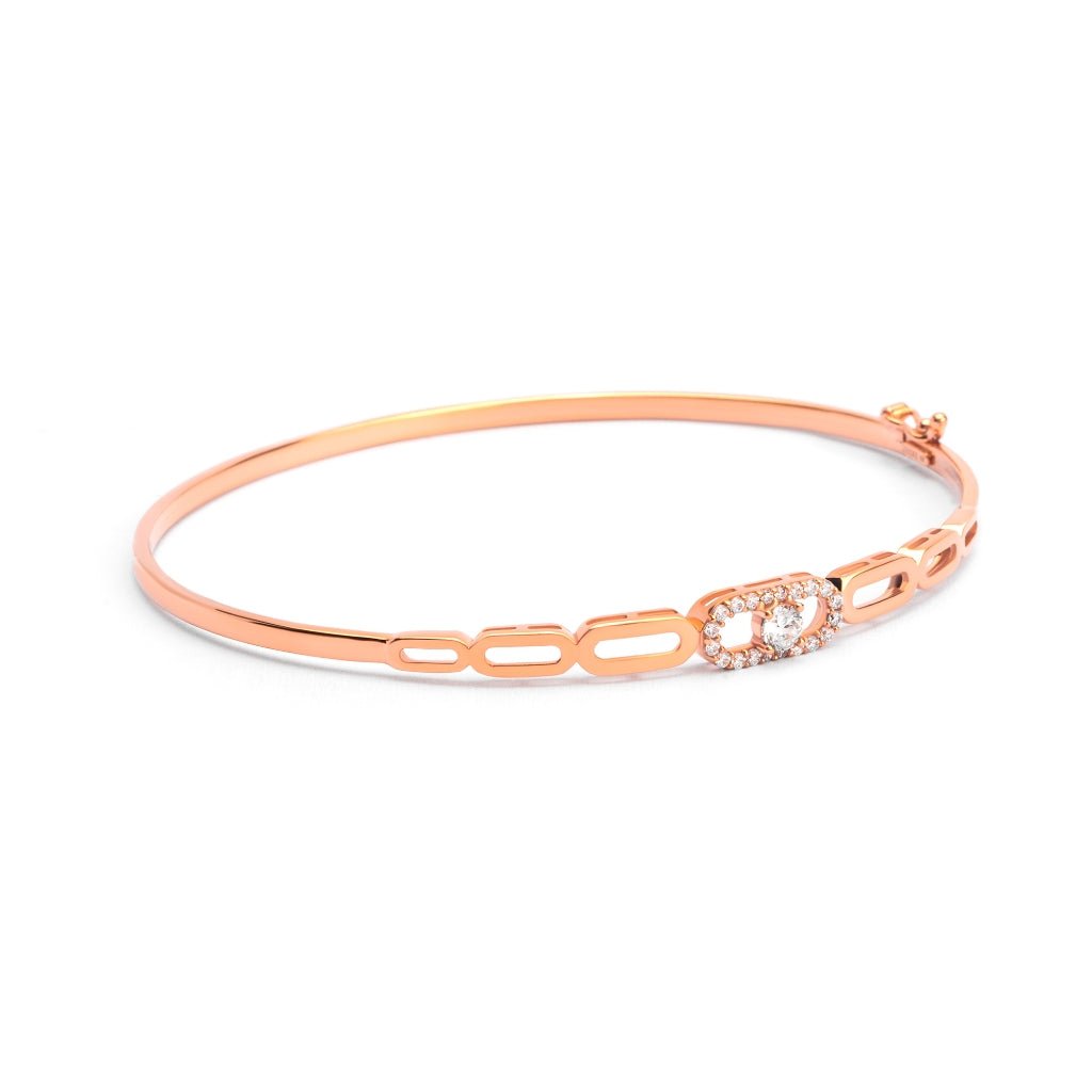Gelang Emas 7k - Link Gold Bangle - Alaina Collection - Juene Jewelry - Juene