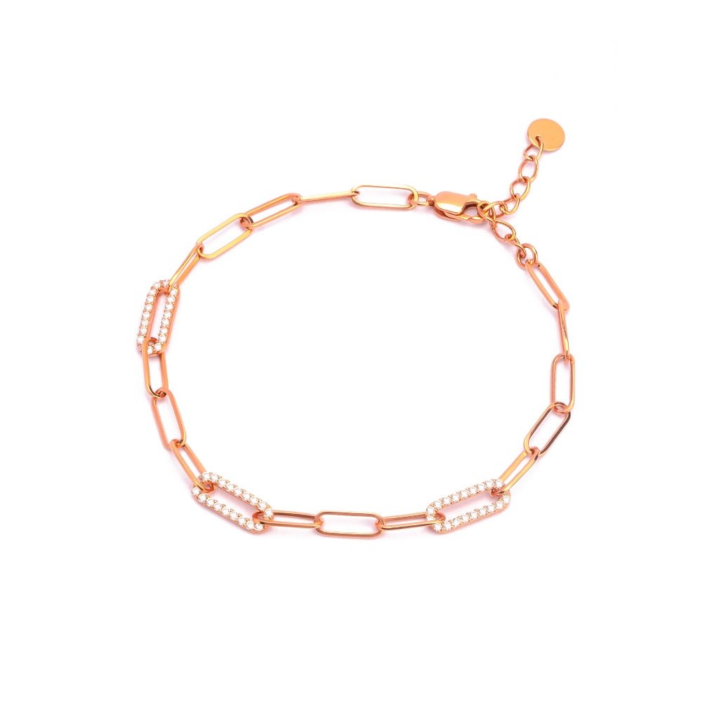 Gelang Emas 7k - Link Gold Bracelet - Alaina Collection - Juene Jewelry - Juene