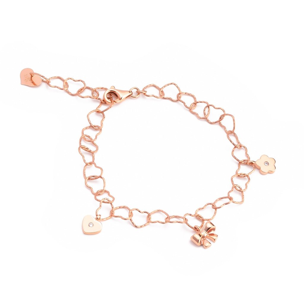 Gelang Emas 7k - Lovana Heart Gold Bracelet - Adorn Collection - Juene Jewelry - Juene