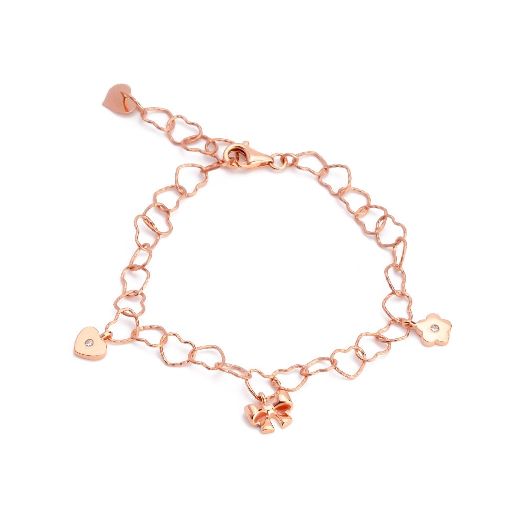 Gelang Emas 7k - Lovana Heart Gold Bracelet - Adorn Collection - Juene Jewelry - Juene