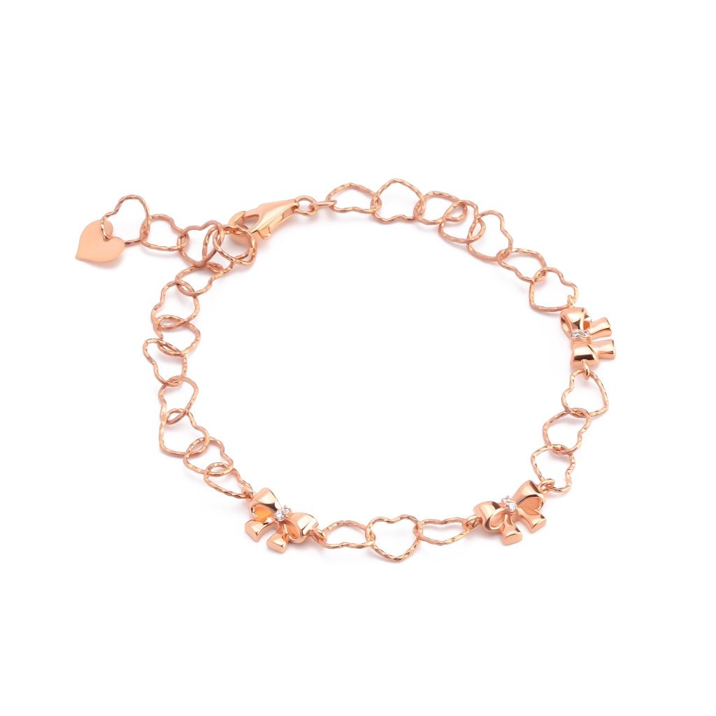 Gelang Emas 7k - Lovana Ribbon Gold Bracelet - Adorn Collection - Juene Jewelry - Juene