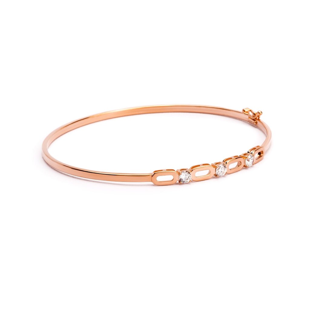 Gelang Emas 7k - Lucy Gold Bangle - Alaina Collection - Juene Jewelry - Juene