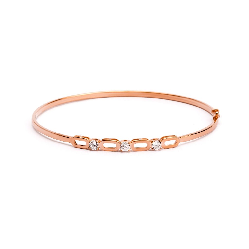 Gelang Emas 7k - Lucy Gold Bangle - Alaina Collection - Juene Jewelry - Juene