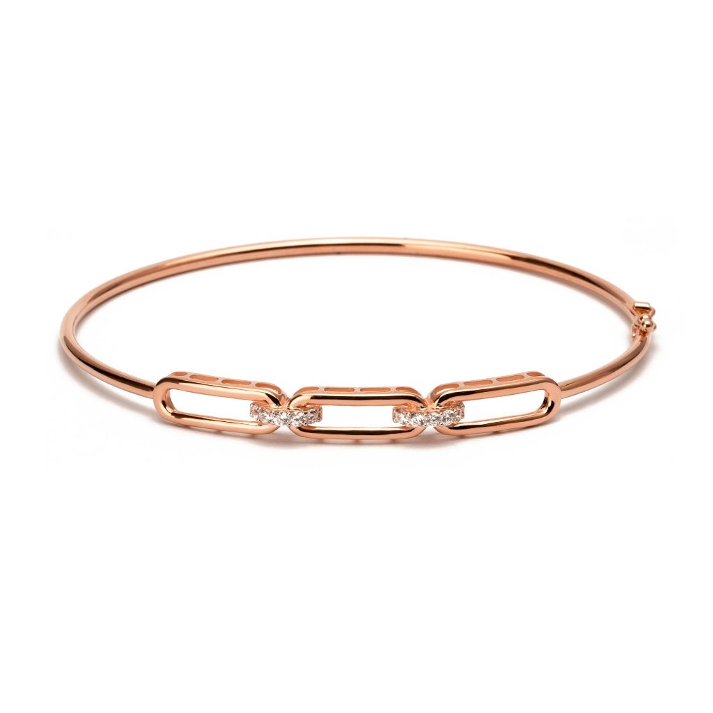 Gelang Emas 7k - Mila Gold Bangle - Quadra Collection - Juene Jewelry