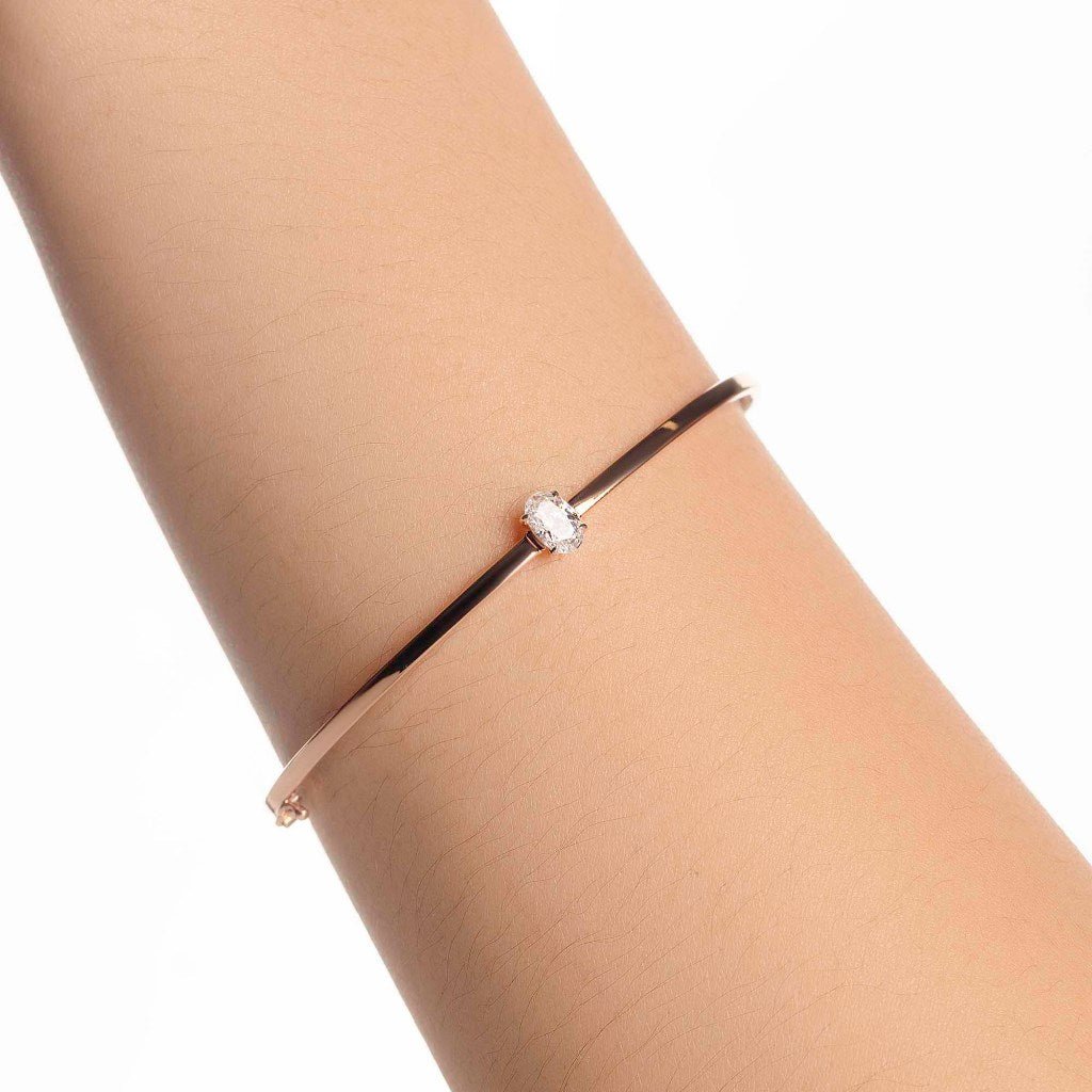 Gelang Emas 7k - Mili Gold Bangle - Glacia Collection - Juene Jewelry - Juene