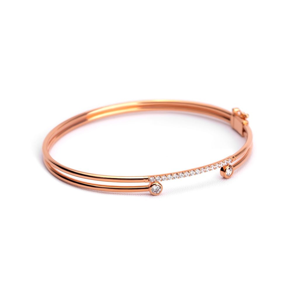 Gelang Emas 7k - Neira Gold Bangle - Luxxe 01 Collection - Juene Jewelry - Juene