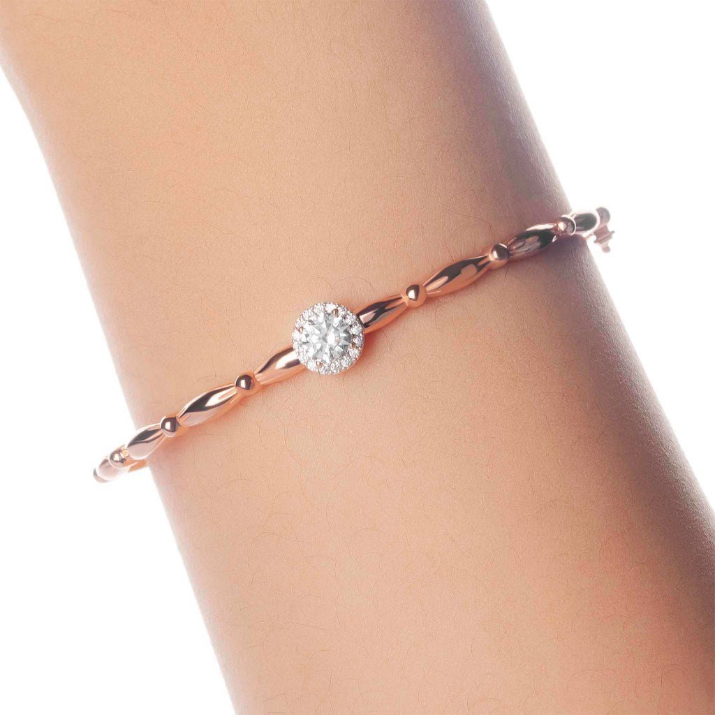 Gelang Emas 7k - Orea Gold Bangle - Dotsy Collection - Juene Jewelry - Juene