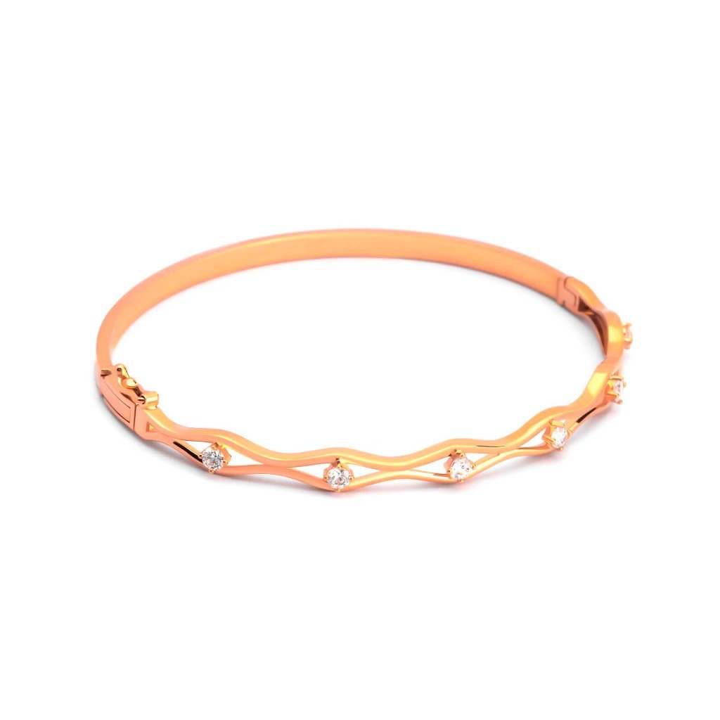 Gelang Emas 7k - Prana Gold Bangle - Adorn 03 Collection - Juene Jewelry - Juene
