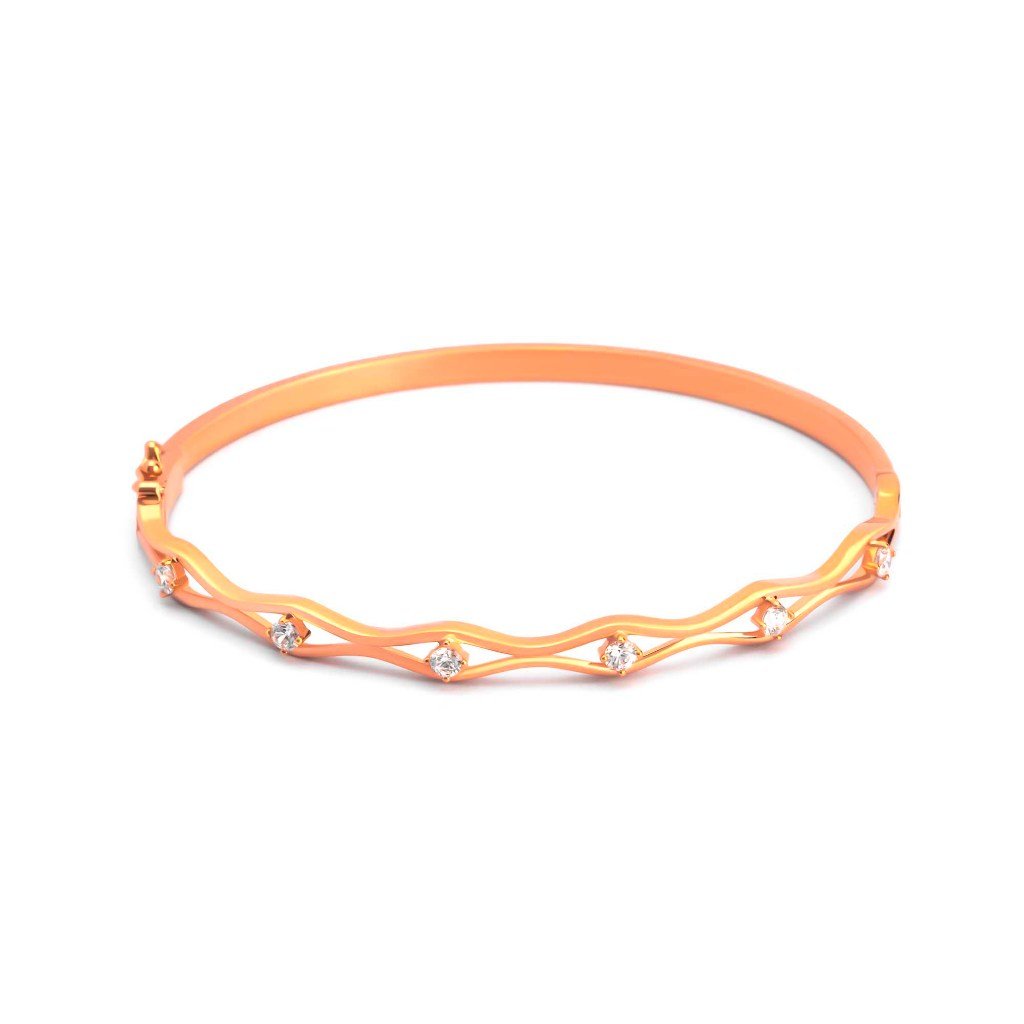Gelang Emas 7k - Prana Gold Bangle - Adorn 03 Collection - Juene Jewelry - Juene