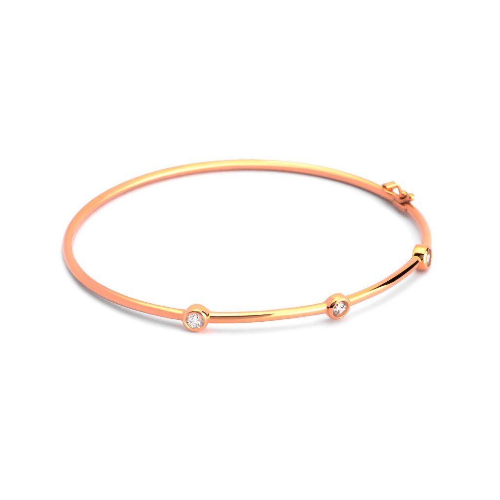 Gelang Emas 7k - Risca Gold Bangle - Adorn 03 Collection - Juene Jewelry - Juene