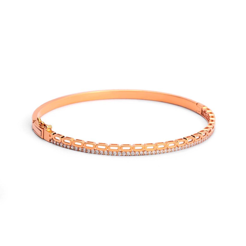 Gelang Emas 7k - Tyra Gold Bangle - Alaina Collection - Juene Jewelry - Juene