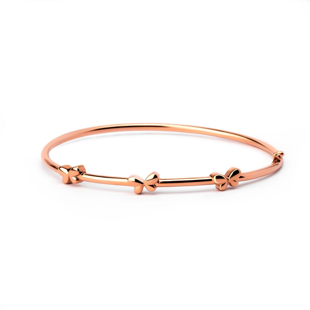 Gelang Emas 7k - Valia Gold Bangle - Bubbly Collection - Juene Jewelry - Juene
