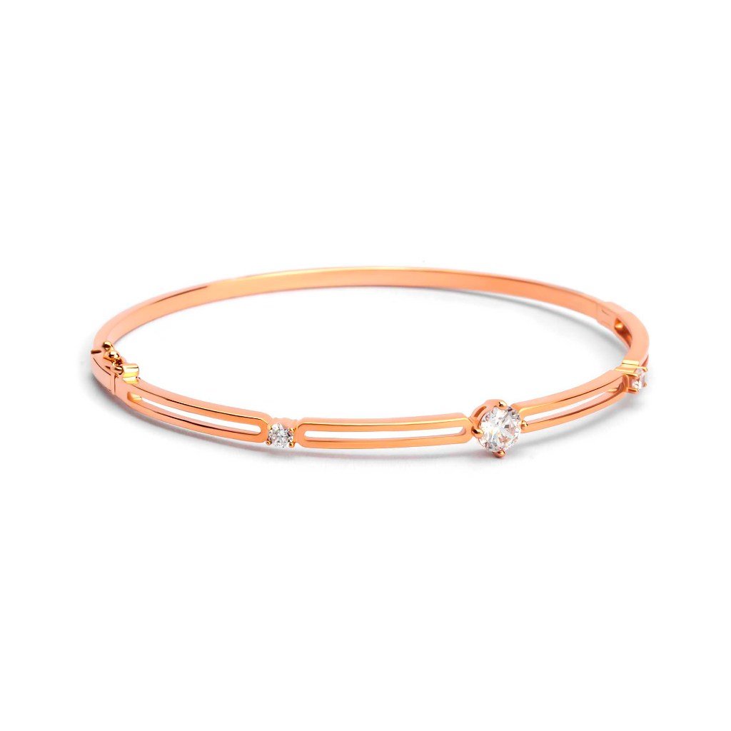 Gelang Emas 7k - Via Gold Bangle - Alaina Collection - Juene Jewelry - Juene