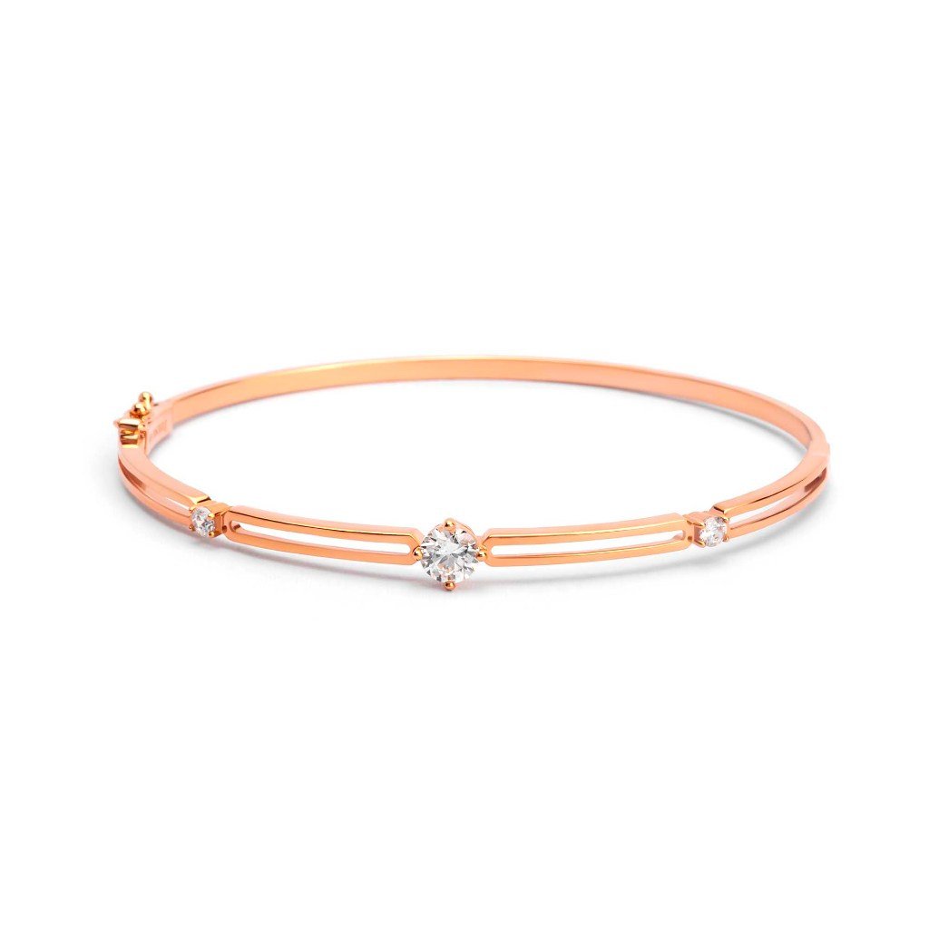 Gelang Emas 7k - Via Gold Bangle - Alaina Collection - Juene Jewelry - Juene