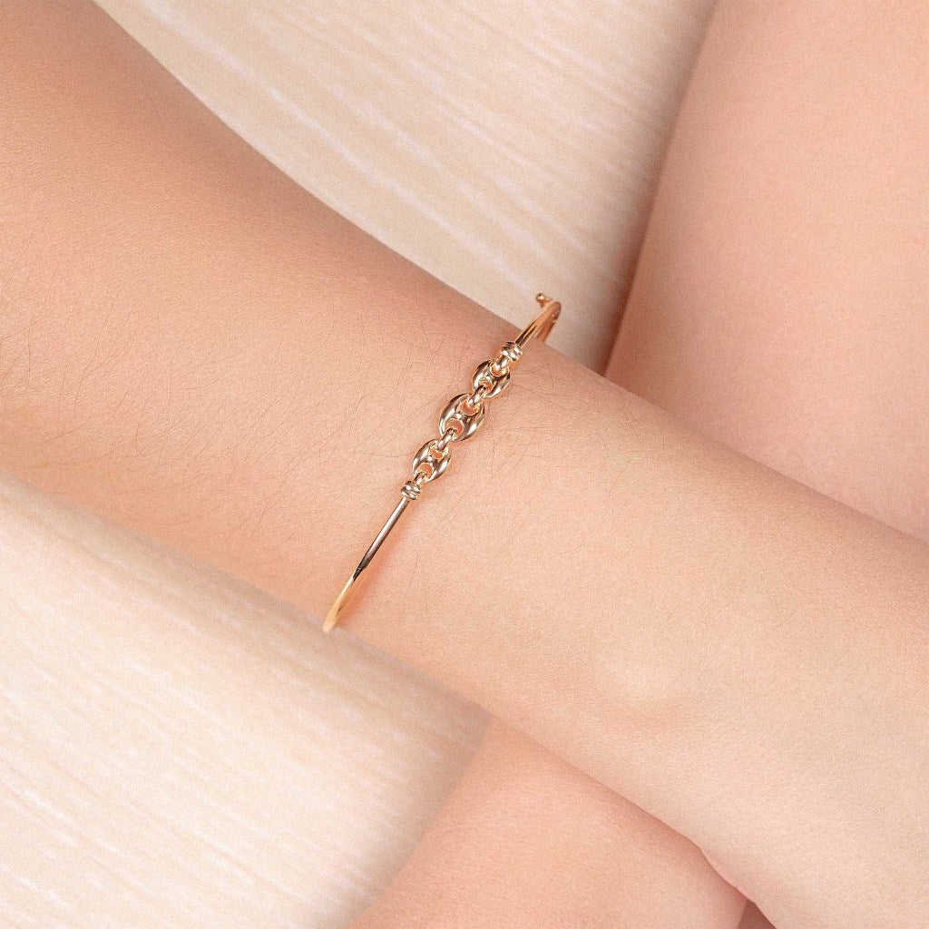 Gelang Emas 7k - Zana Gold Bangle - Luxia Collection - Juene Jewelry - Juene