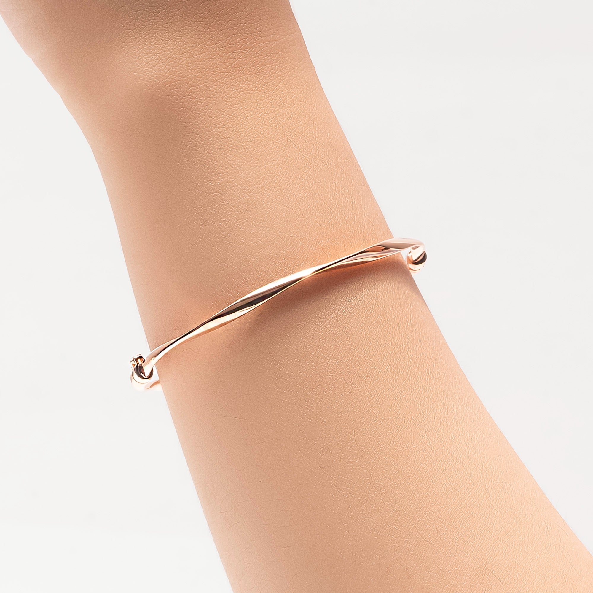 Gelang Emas 8K - Curvey Gold Bangle - Veya Collection - Juene Jewelry - Juene
