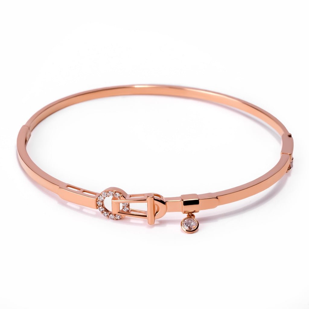 Gelang Emas 8K - Dira Gold Bangle 01 - Viviene Collection - Juene Jewelry - Juene