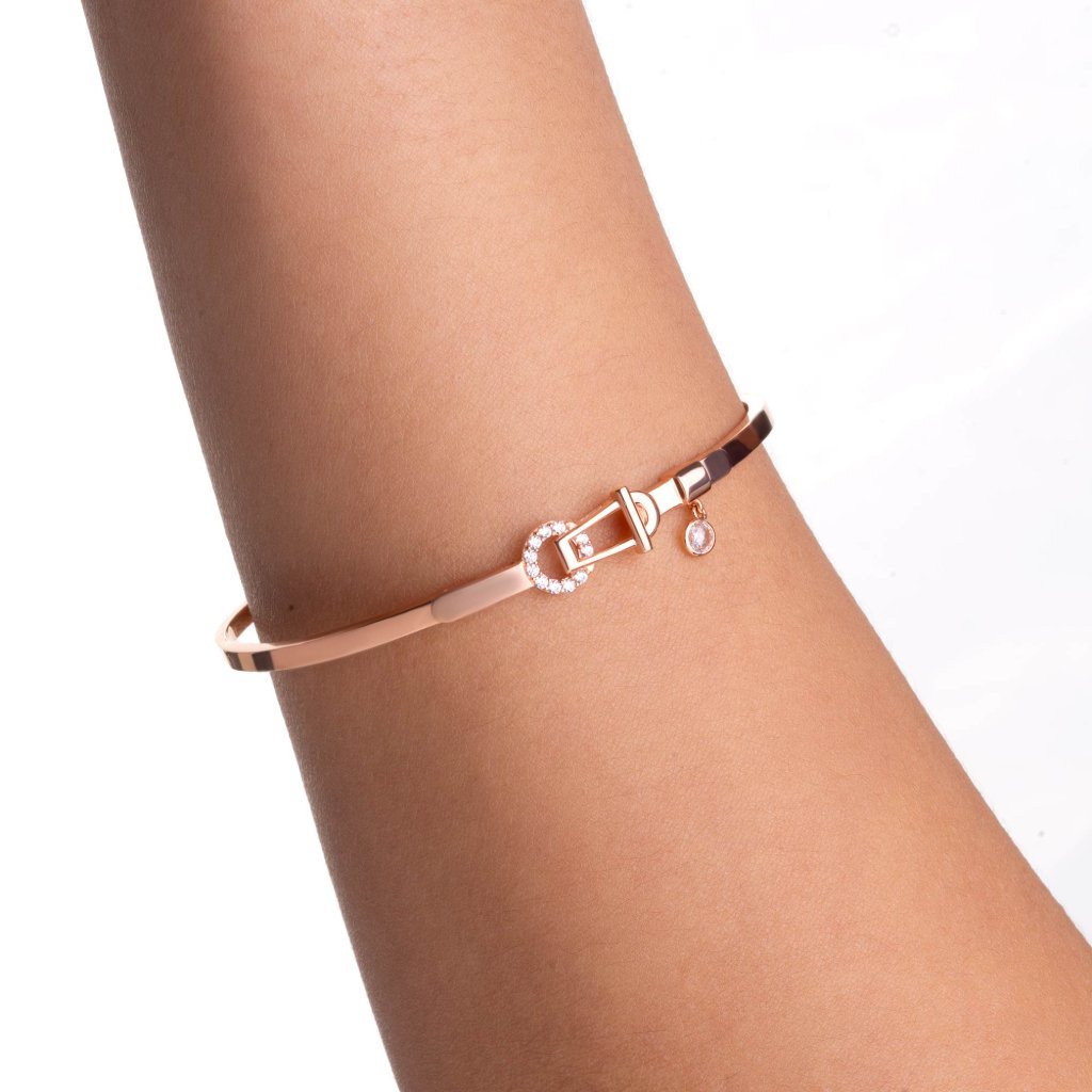 Gelang Emas 8K - Dira Gold Bangle 01 - Viviene Collection - Juene Jewelry - Juene