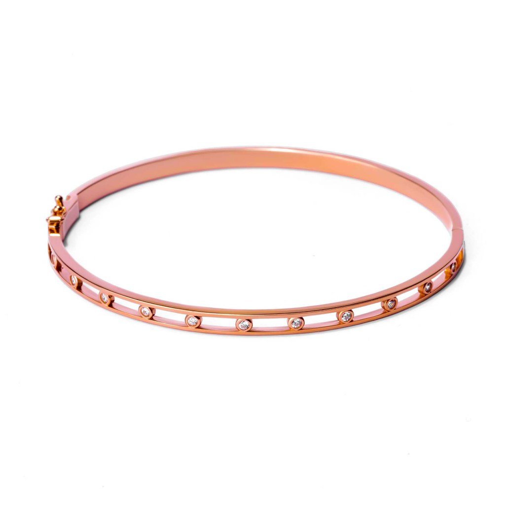 Gelang Emas 8K - Freya Gold Bangle - Flux Collection - Juene Jewelry - Juene Jewelry
