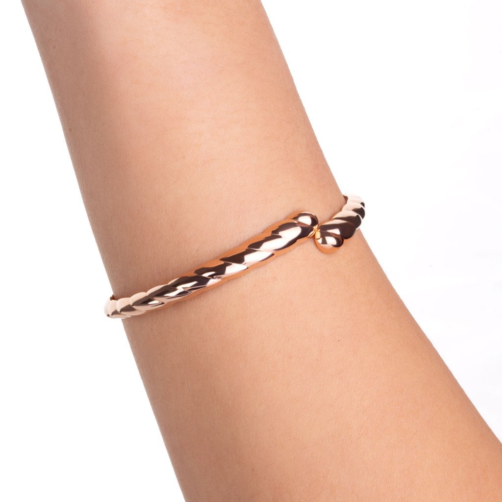 Gelang Emas 8K - Glia Gold Bangle - Viviene Collection - Juene Jewelry - Juene