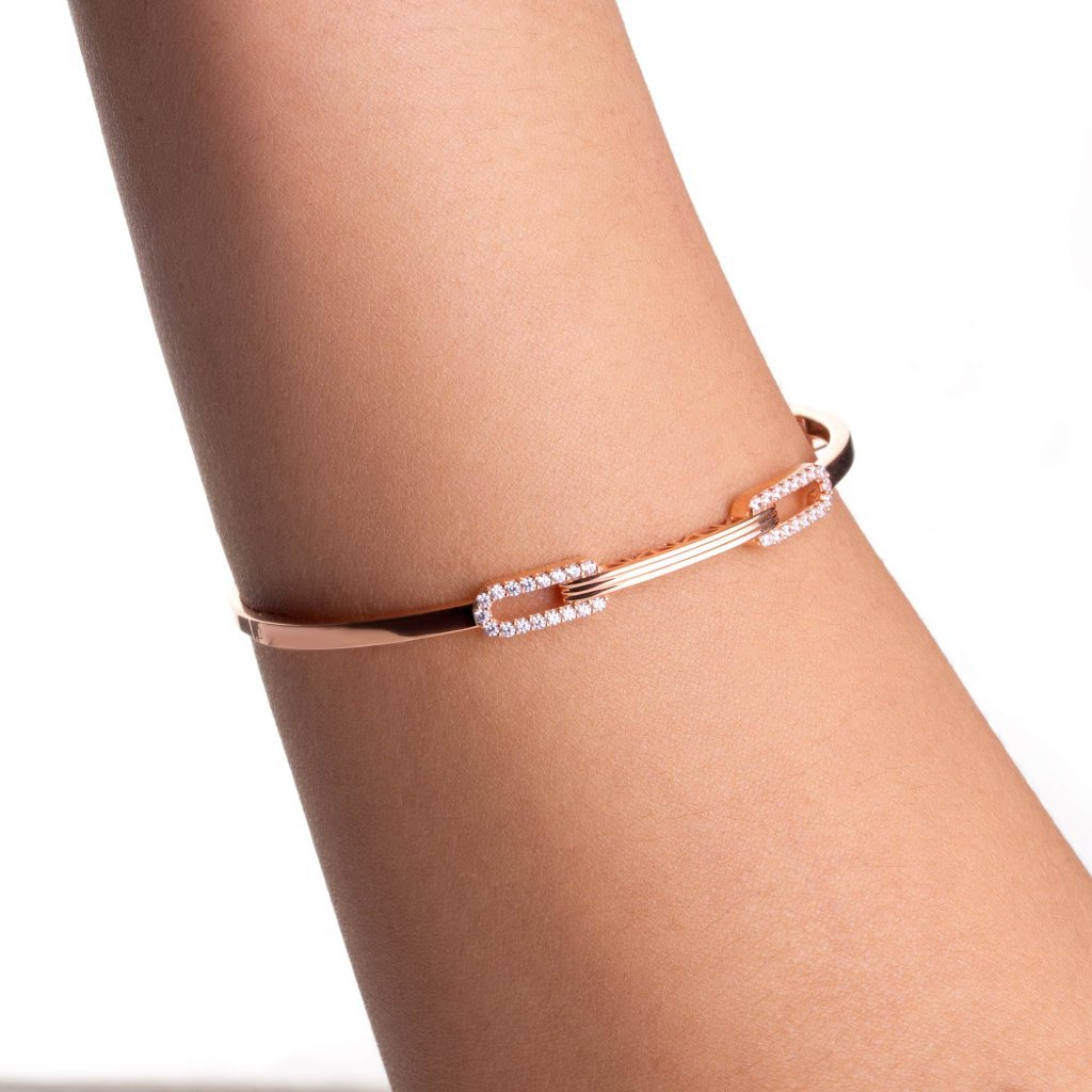 Gelang Emas 8K - Runa Gold Bangle 01 - Viviene Collection - Juene Jewelry - Juene
