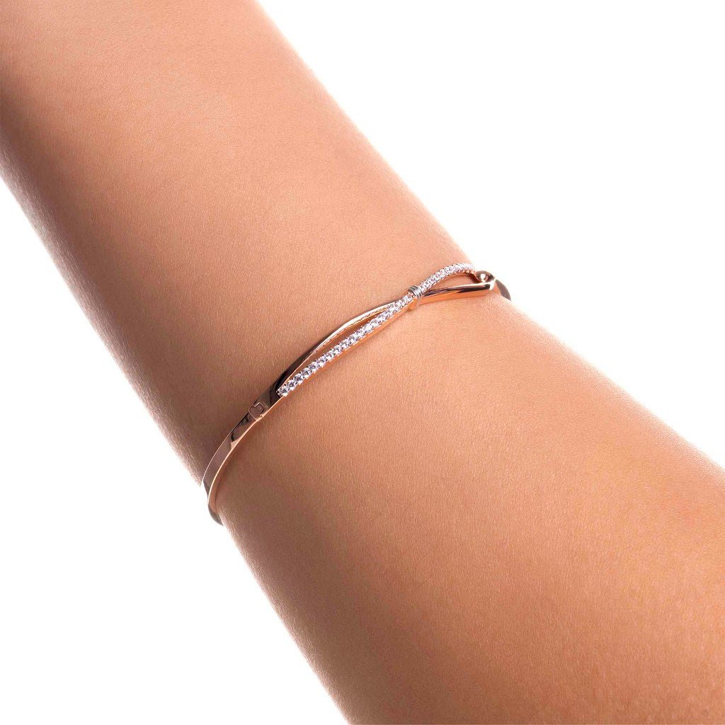 Gelang Emas 8k - Yara Gold Bangle - Evelina Collection - Juene Jewelry - Juene Jewelry