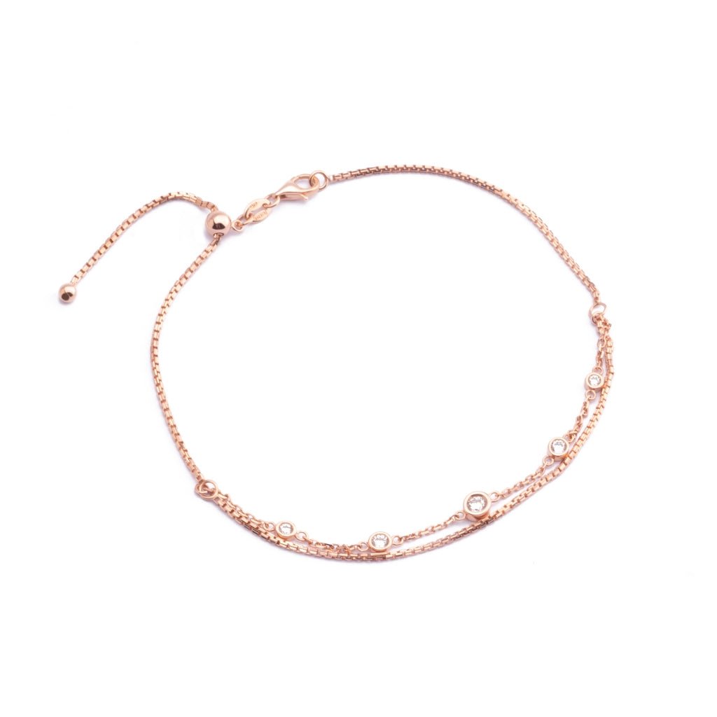Gelang Kaki Emas 7k - Chase Gold Anklet - Treasure Collection - Juene Jewelry - Juene