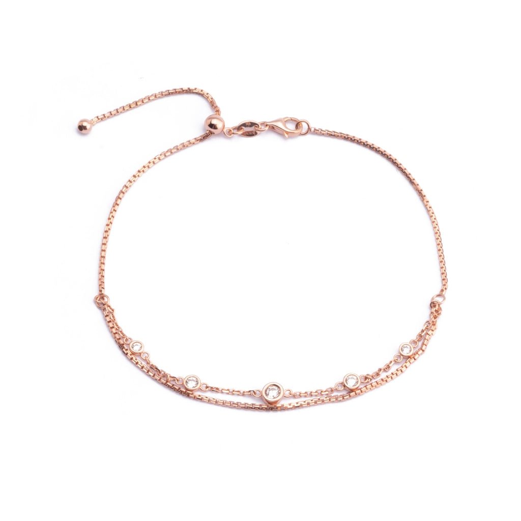 Gelang Kaki Emas 7k - Chase Gold Anklet - Treasure Collection - Juene Jewelry - Juene