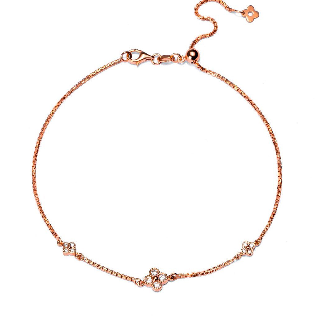 Gelang Kaki Serut Emas 8K - Amara Gold Anklet - Brianeta Collection - Juene Jewelry - Juene Jewelry