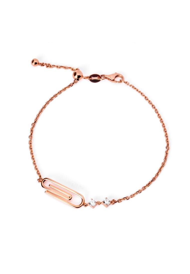 Gelang Serut 8K - Paperclip Gold Bracelet - Viviene Collection - Juene Jewelry - Juene