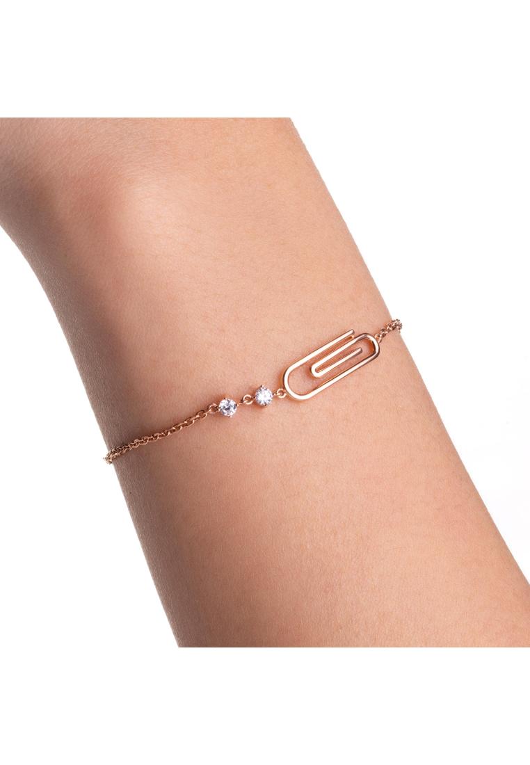 Gelang Serut 8K - Paperclip Gold Bracelet - Viviene Collection - Juene Jewelry - Juene