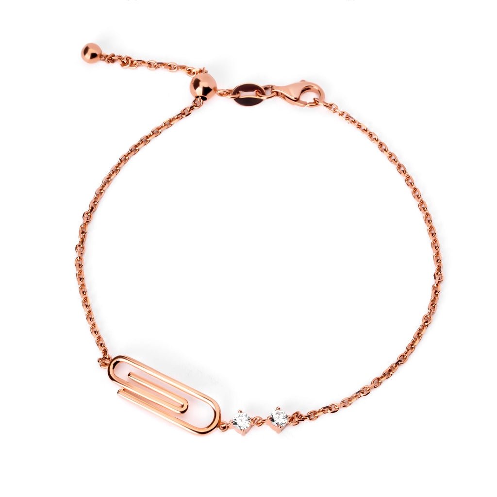 Gelang Serut 8K - Paperclip Gold Bracelet - Viviene Collection - Juene Jewelry - Juene