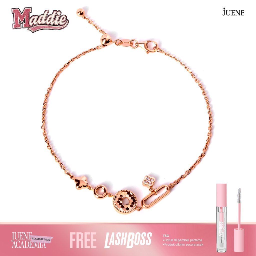 Gelang Serut 8K - Sarra Gold Bracelet - Maddie Collection - Juene Jewelry - Juene