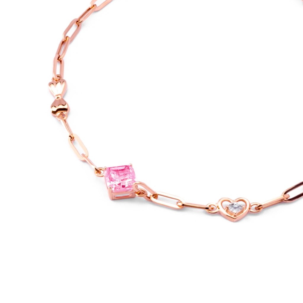Gelang Serut Emas 7k - Alika Gold Bracelet - Pinky Crush Collection - Juene Jewelry - Juene