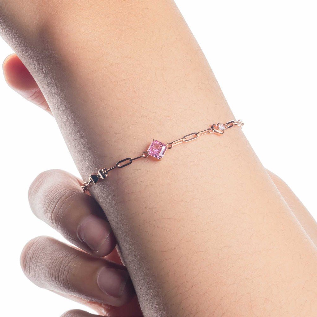 Gelang Serut Emas 7k - Alika Gold Bracelet - Pinky Crush Collection - Juene Jewelry - Juene